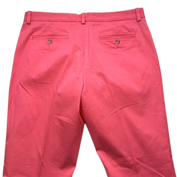 Vineyard Vines Breaker Chino Pants 34x32 Pink Cotton Stretch Flat Front Trousers - Picture 5 of 7